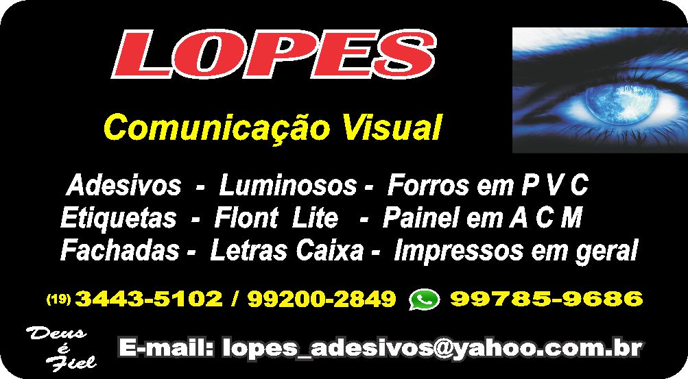 LOPES COMUNICAÇÃO VISUAL - Limeira, SP